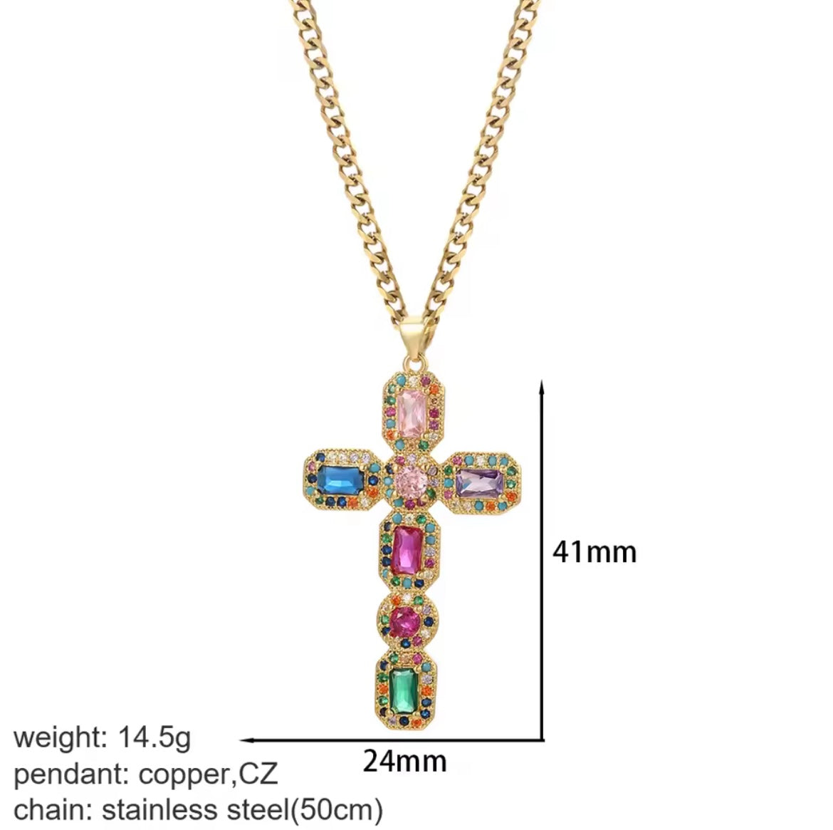 Merentier Radiance Cross Necklace